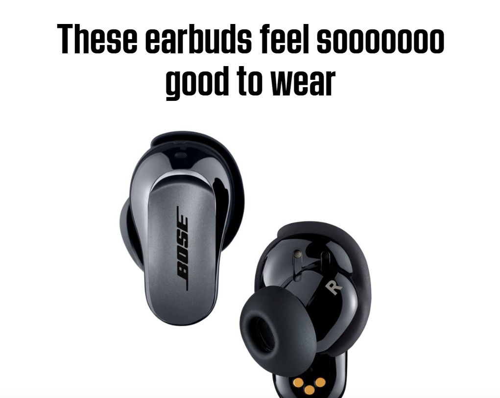 thumbnail image 2 of Bose QuietComfort Ultra Earbuds - Active Noise Cancelling, Bluetooth, In-Ear Wireless - Black (Used - Very Good Condition) 2 of 4