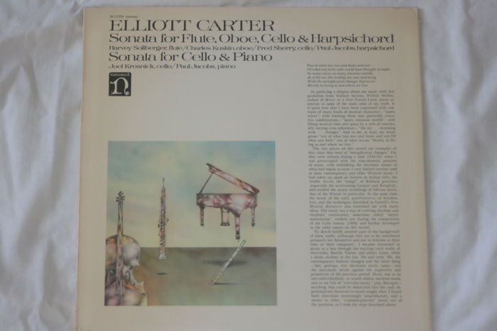 Elliot Carter - Sonata for Flute, Oboe, Cello, & Harpsi...
