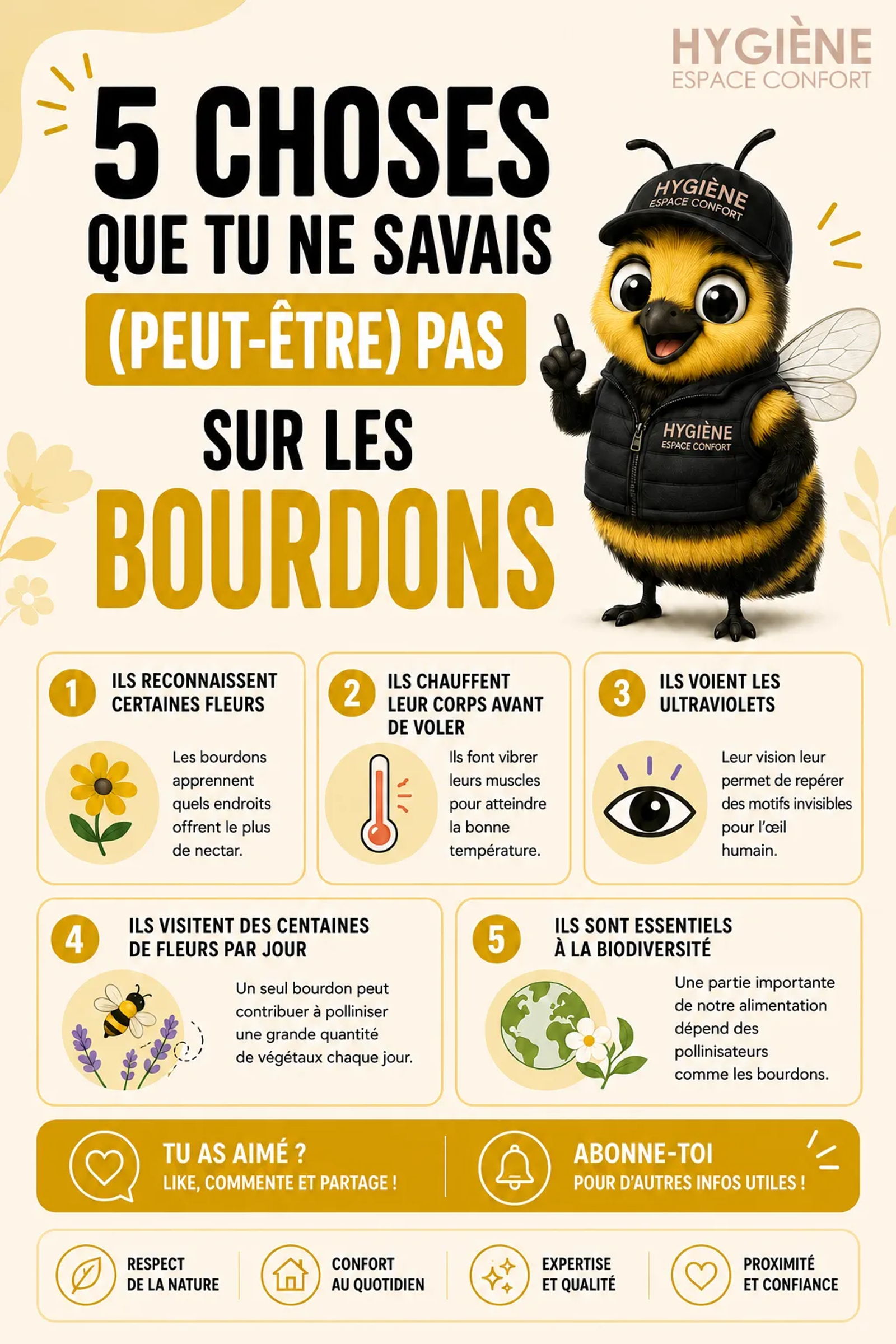 Saviez-vous que les bourdons sont de vrais alliés du quotidien ? 🐝