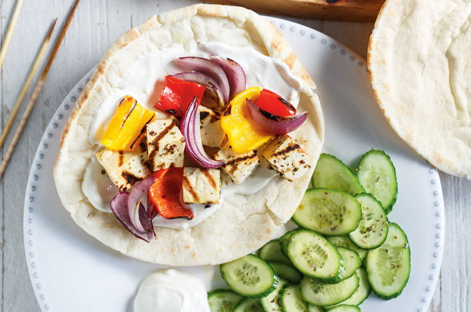 Tofu Souvlaki Brochettes