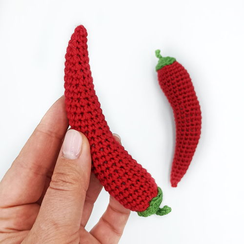 CHILI PEPPER Crochet Pattern PDF - Amigurumi Food Crochet Play Food Hot Pepper Crochet Garden Vegetables Amigurumi Toy Crochet Gift Pattern