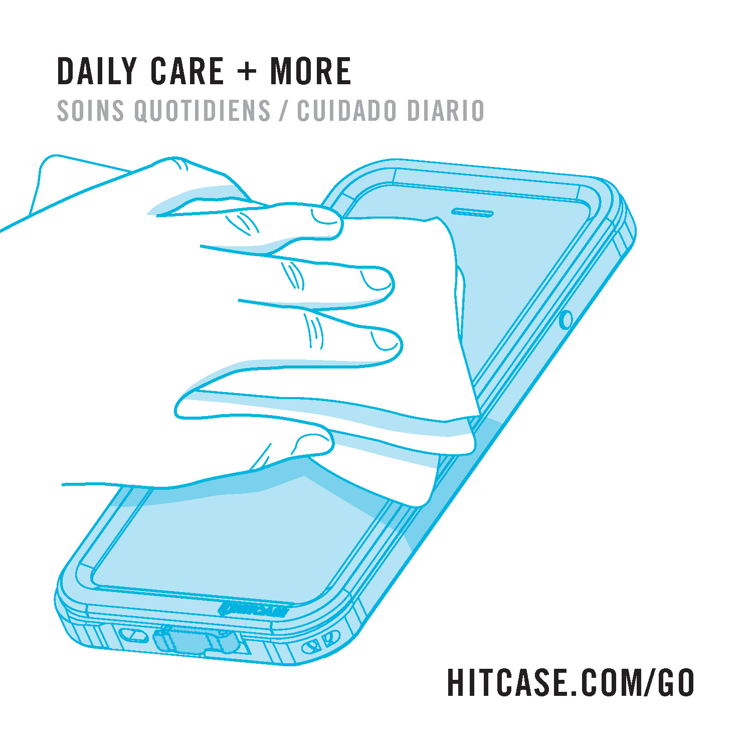 hitcase shield link daily care