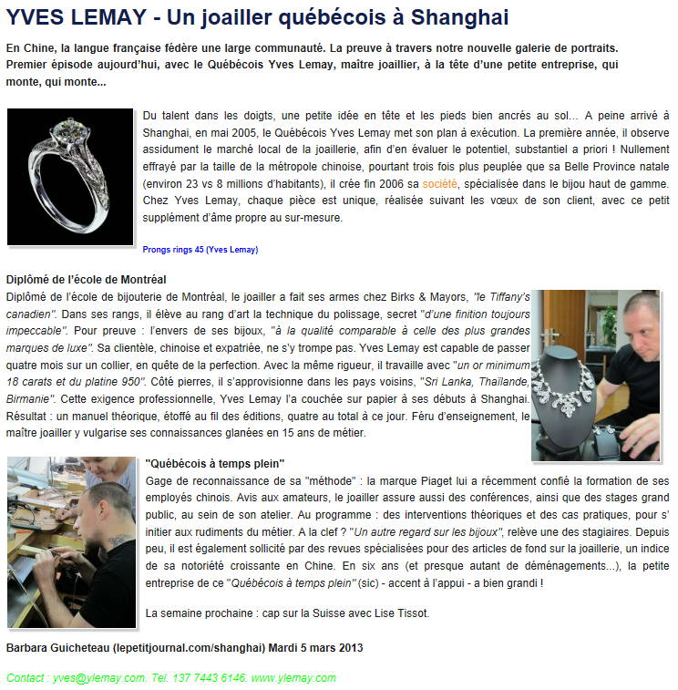 Yves Lemay Media Publication
