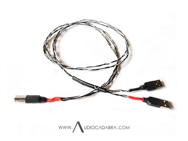 Audiocadabra™ Optimus™ Handcrafted Dual-Headed USB Cable MKI With Type A To Type B Plugs