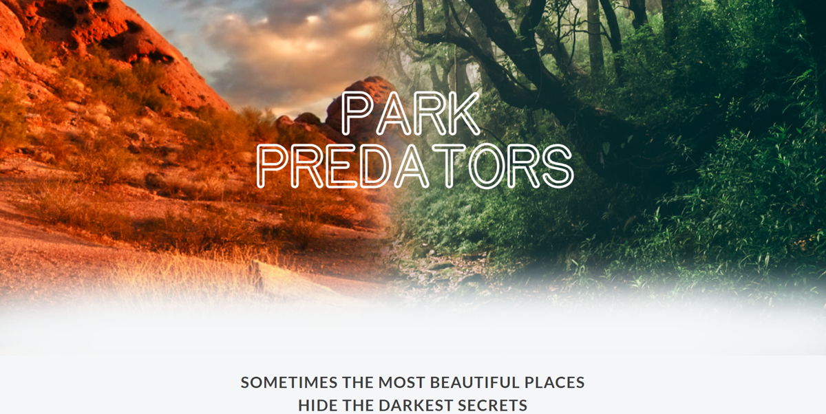 Screenshot of Park Predators, from the podcast websites collection.