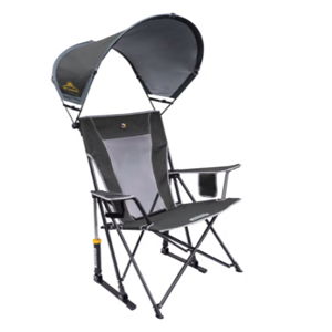 GCI Outdoor SunShade Rocker Camp Chair - Pewter