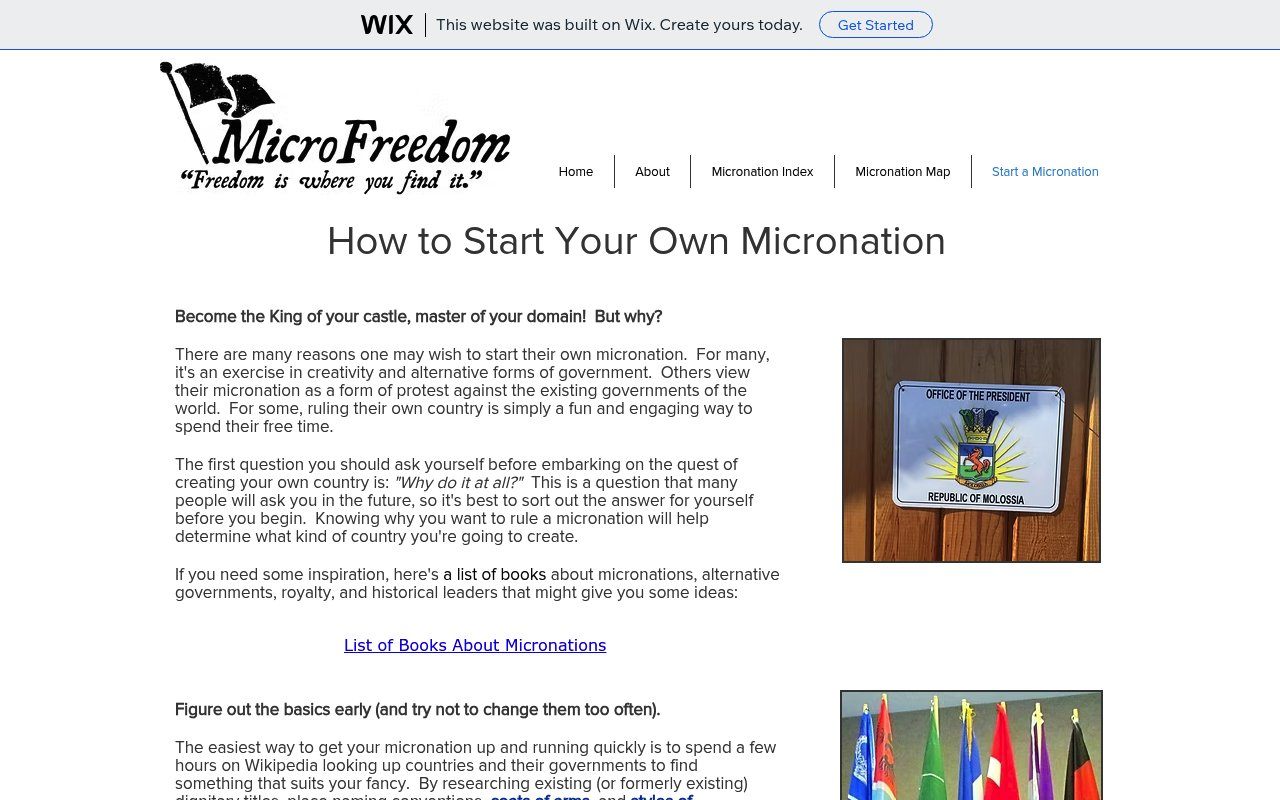 How to Start a Micronation