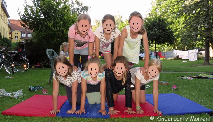 kindergeburtstag zirkus akrobatik