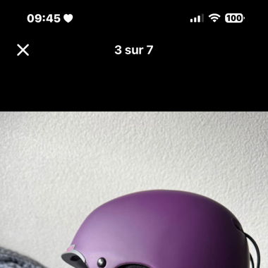 Casque de ski et lunette avec filet de rangement 
