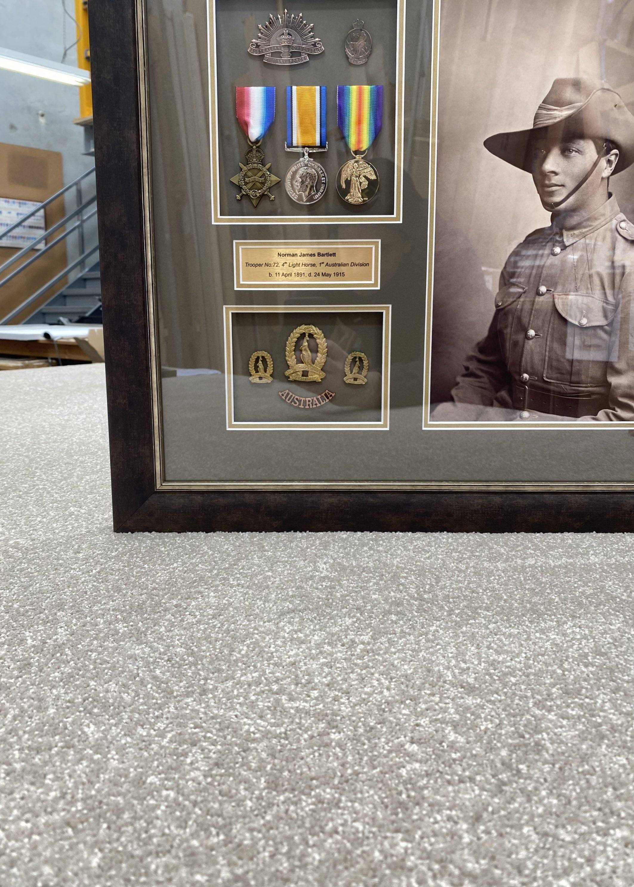 Framed War Medals by FRAMING TO A T