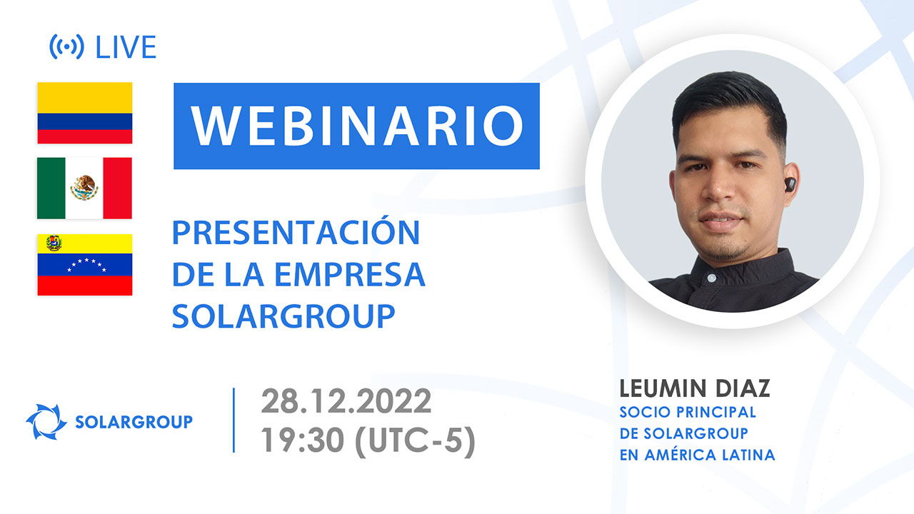 Latinoamerica. Presentación de la empresa financiera internacional SOLARGROUP