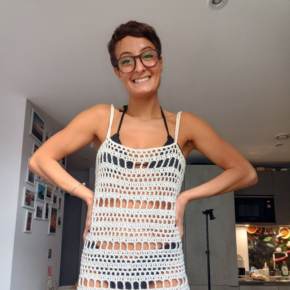 The breezy beach dress - crochet pattern