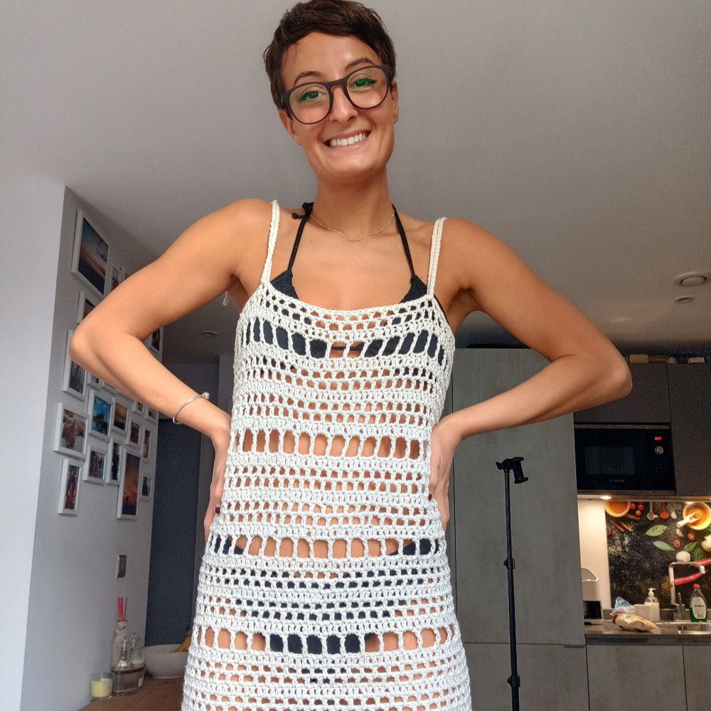 The breezy beach dress - crochet pattern