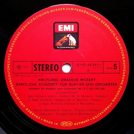 EMI HMV/Barenboim/Mozart - The Complete 27 Piano Concer...