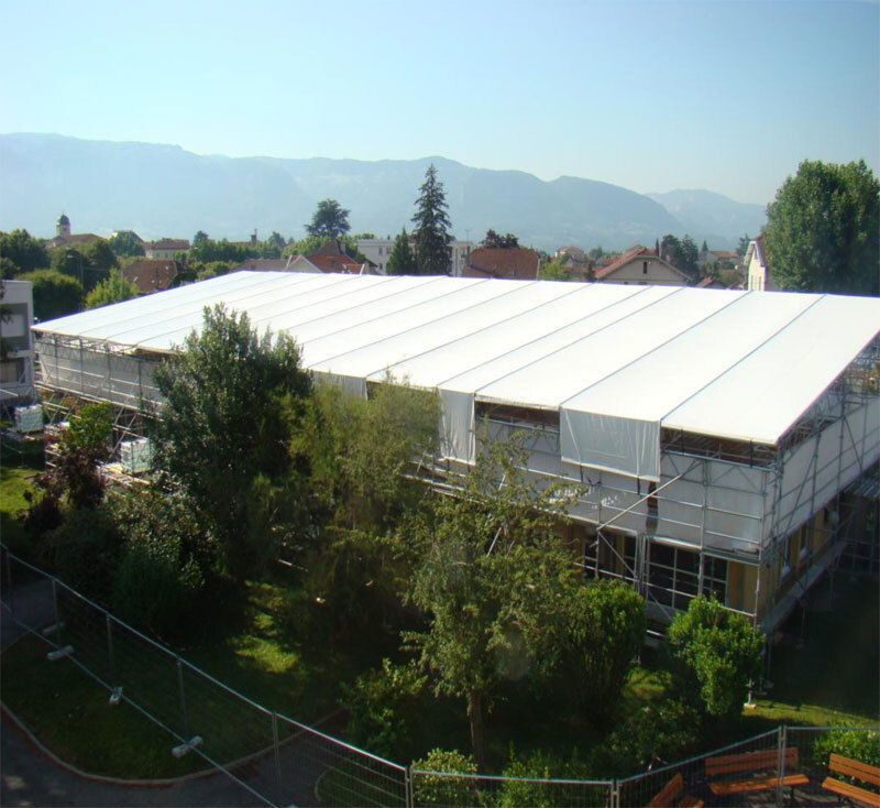 Chantier échafaudage EVEREST — St Marcellin