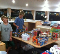 The family may go weeks between grocery stores.