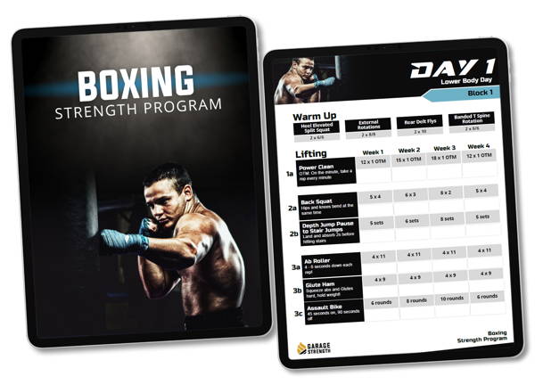 boxing training routine pdf