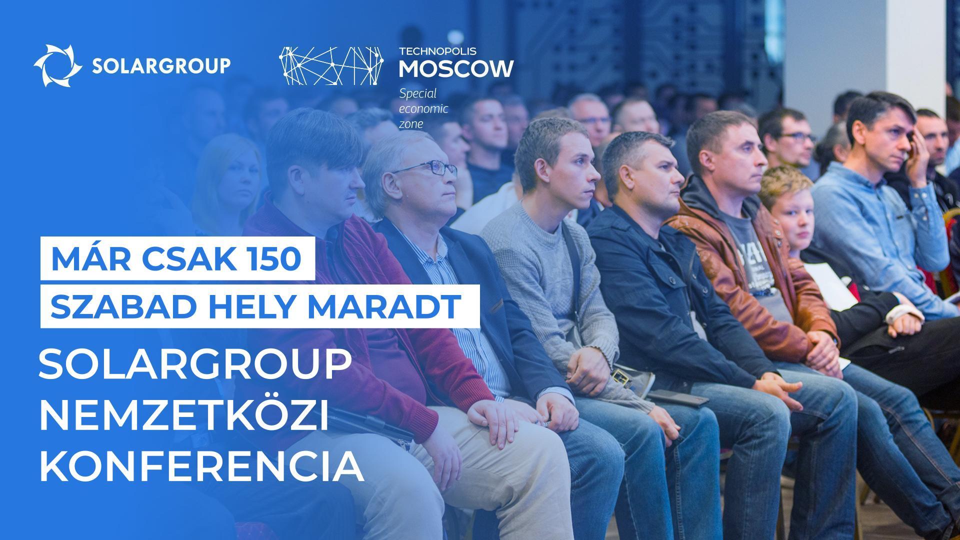 Már csak 150 szabad hely maradt a SOLARGROUP konferenciára