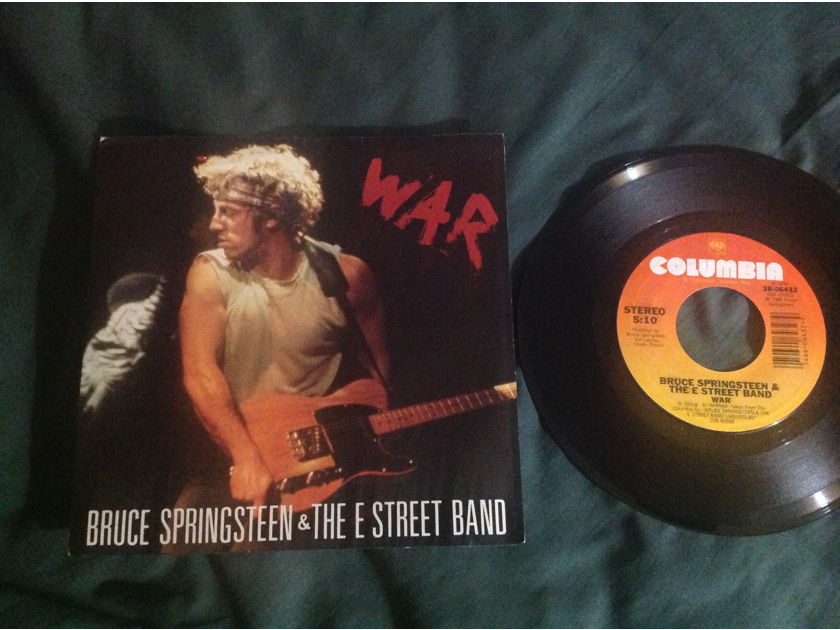 Bruce Springsteen - War/Merry Christmas Baby Columbia Records 45 Single With Picture  Sleeve Vinyl NM