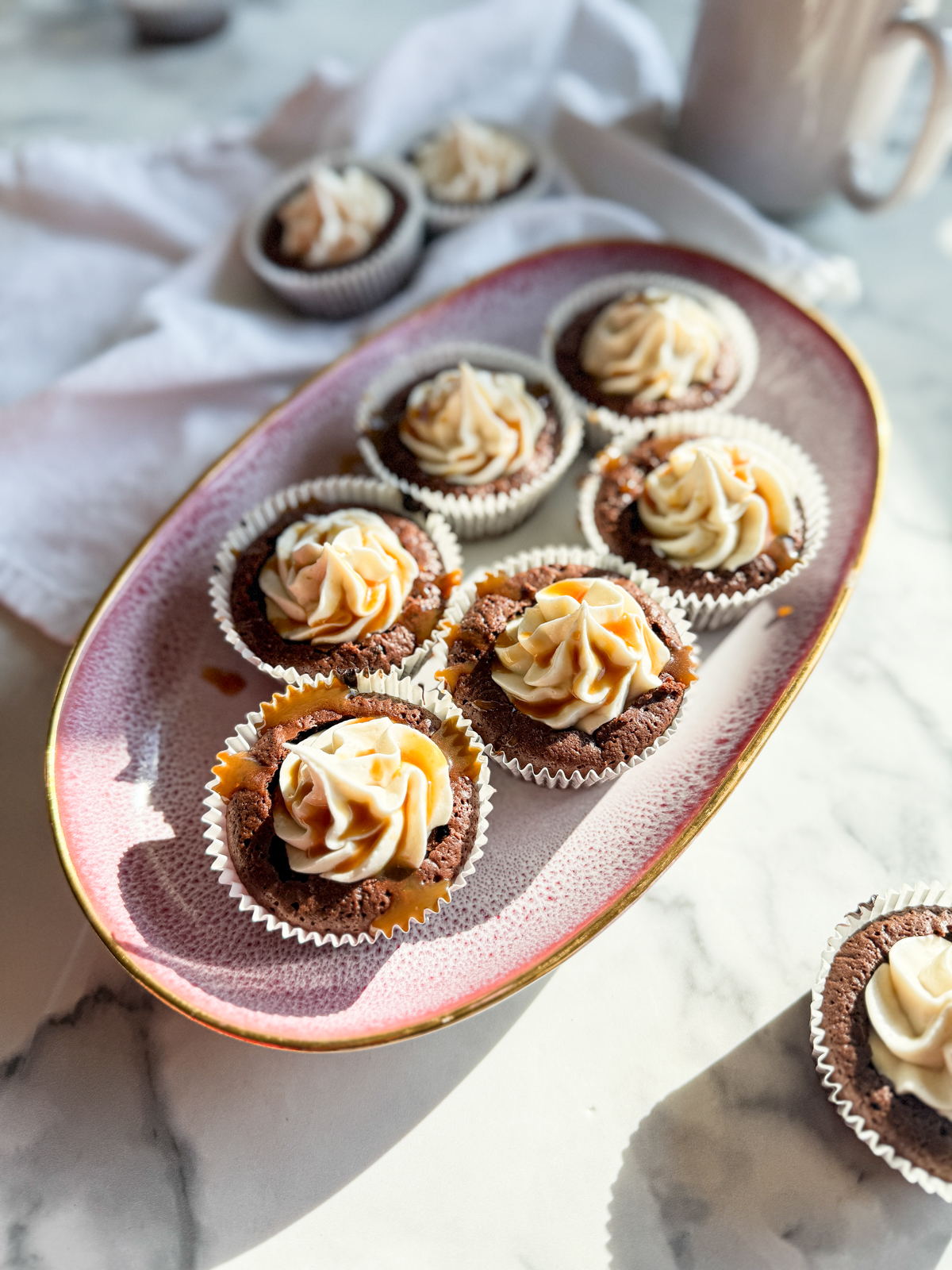 Caramel Espresso Brownie Cups - Tasting Thyme