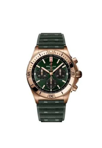 Chronomat B01 42 Red Gold / Green / Rubber