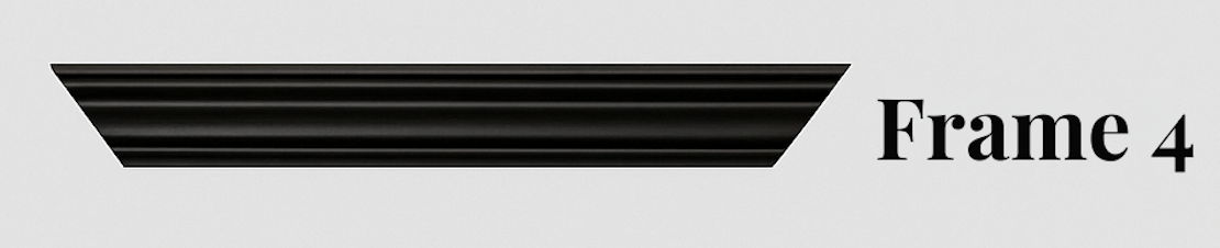 Sleek black frame option
