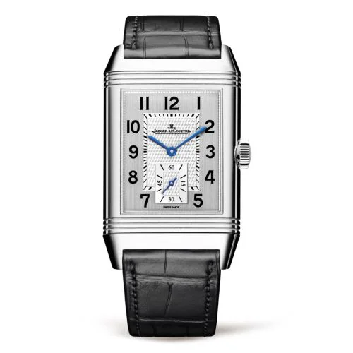 Reverso Classic Large Duoface Small Seconds Stainless Steel / Silver / Alligator