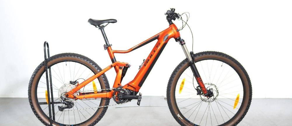 Bulls ebike on a stand