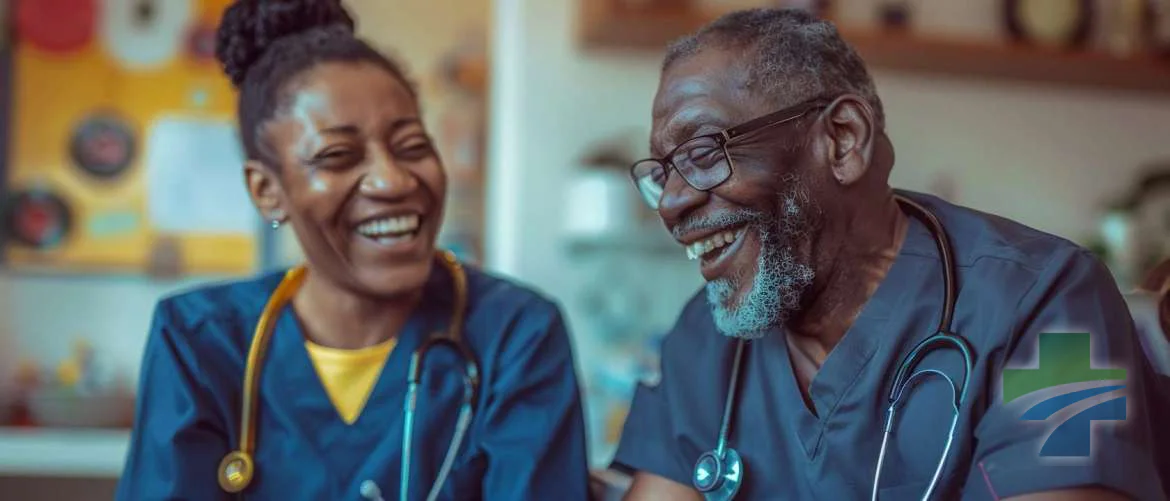 Nurse and patient sharing stories in a multicultural clinic