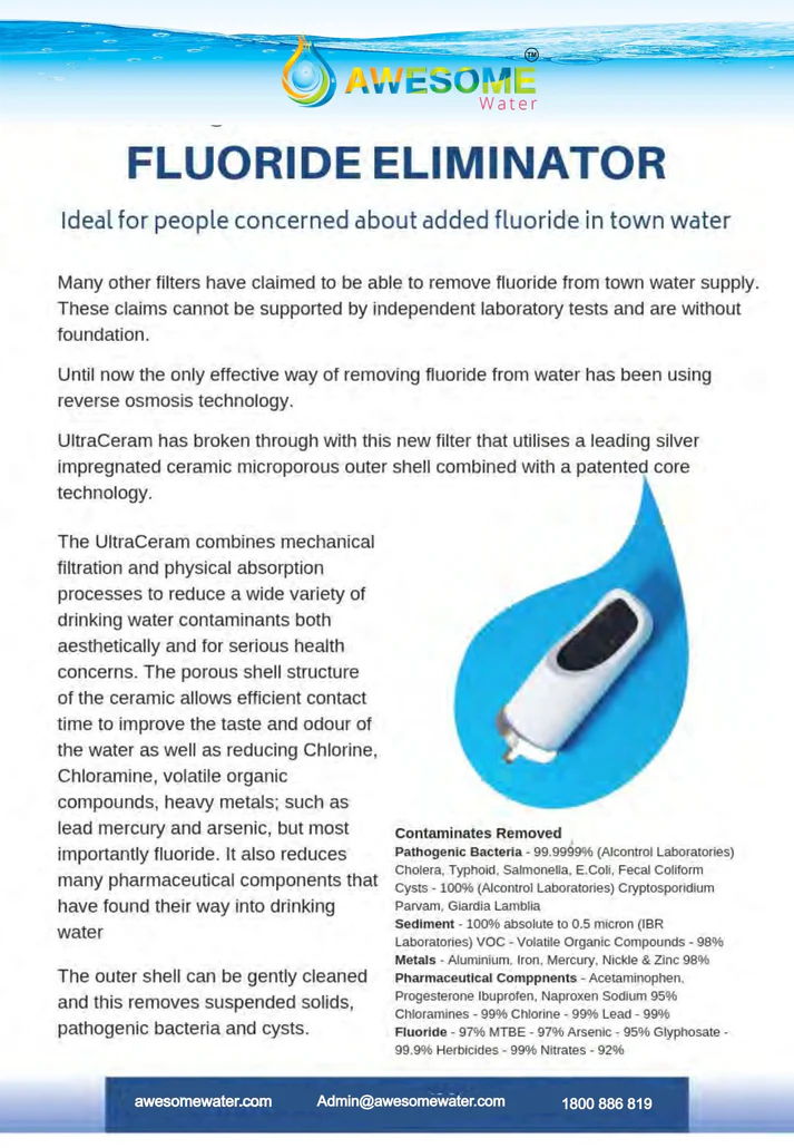AWESOME WATER® - 1 Year Fluoride Filtration Bundle - Special Offer - Image 3