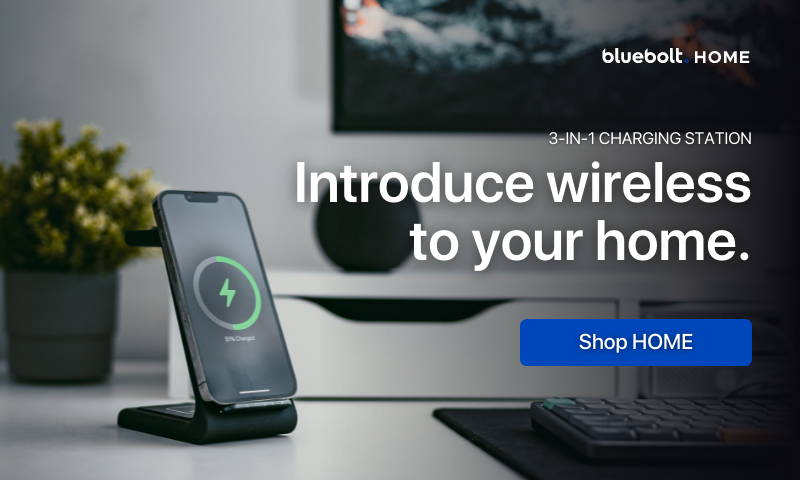 bolthome 3 in 1 wireless charger with iphone and airpods charging