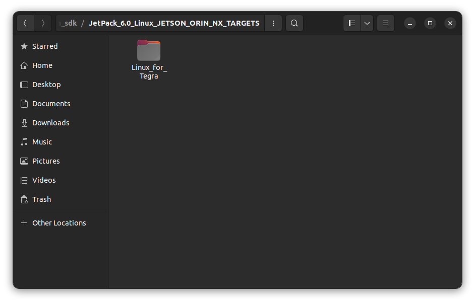 Target HW image folder