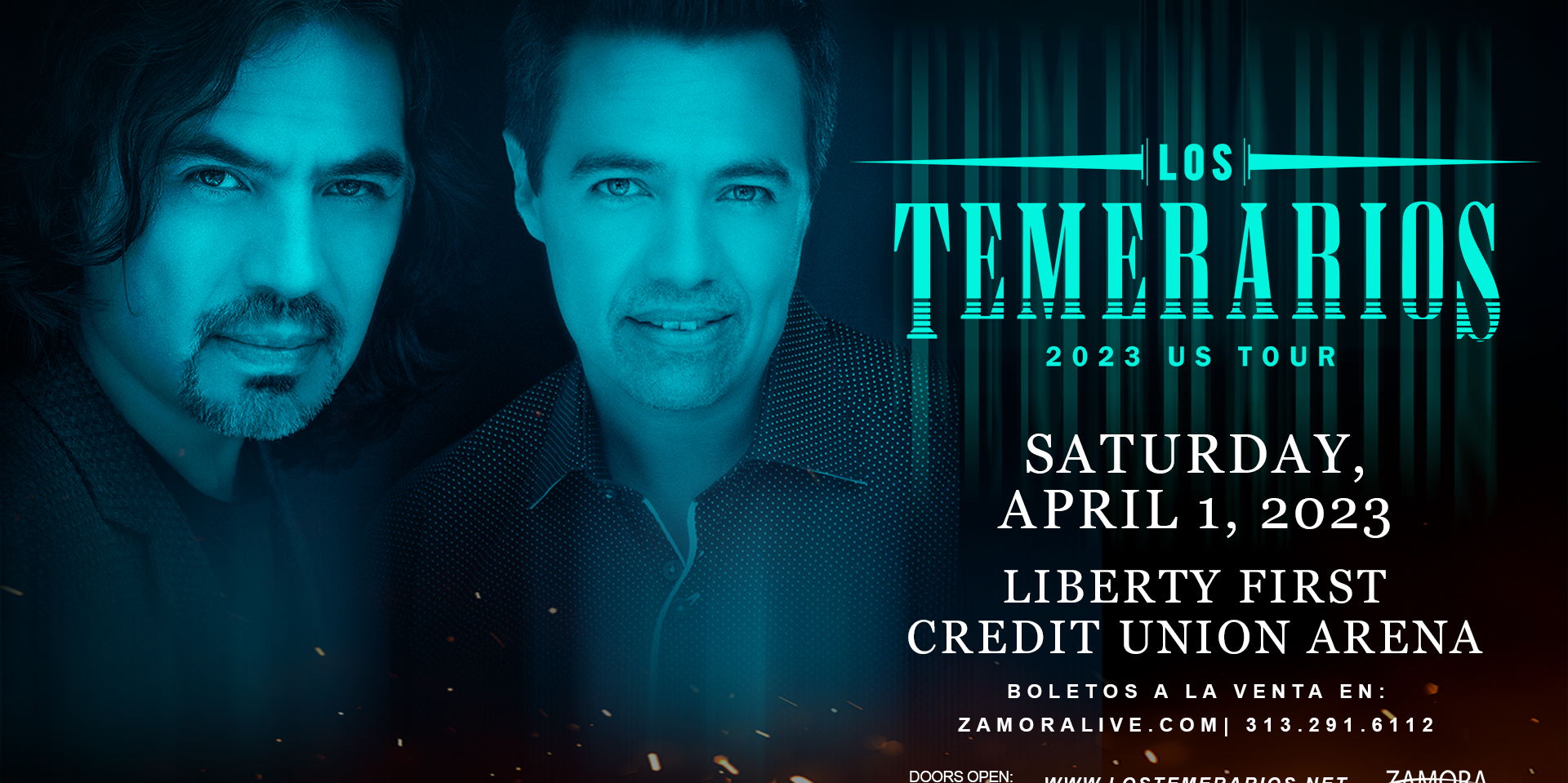 Zamora Live - Los Temerarios Concert promotional image
