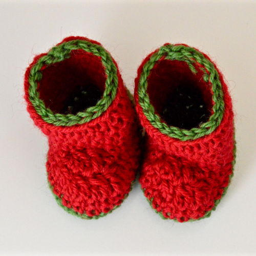 Bessie Geen Naai Baby Booties
