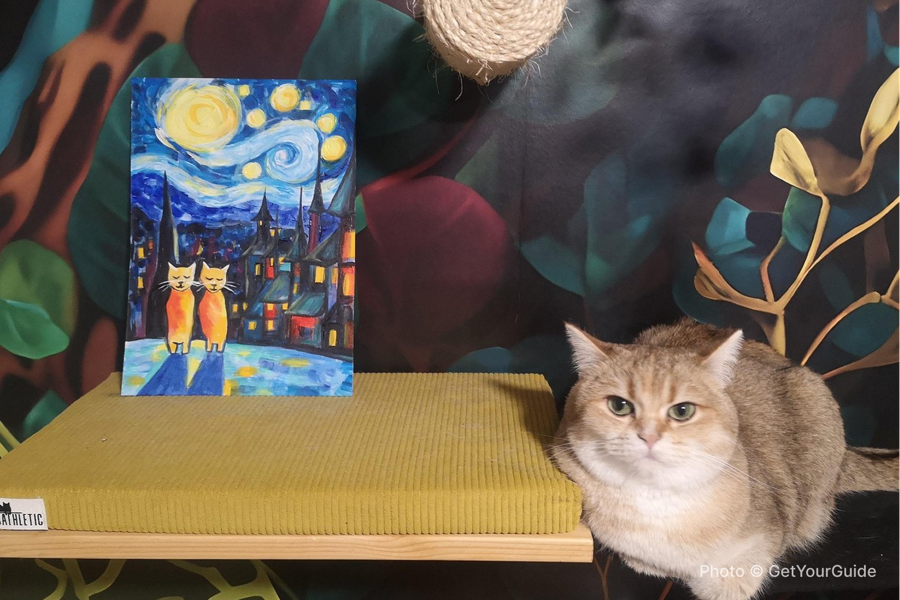 Acrylic Painting Workshop in Cat Museum Budapest - photo 6