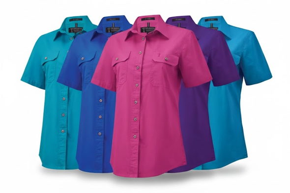 Pilbara Women’s Open Front Short Sleeve Shirt – RM600BTS