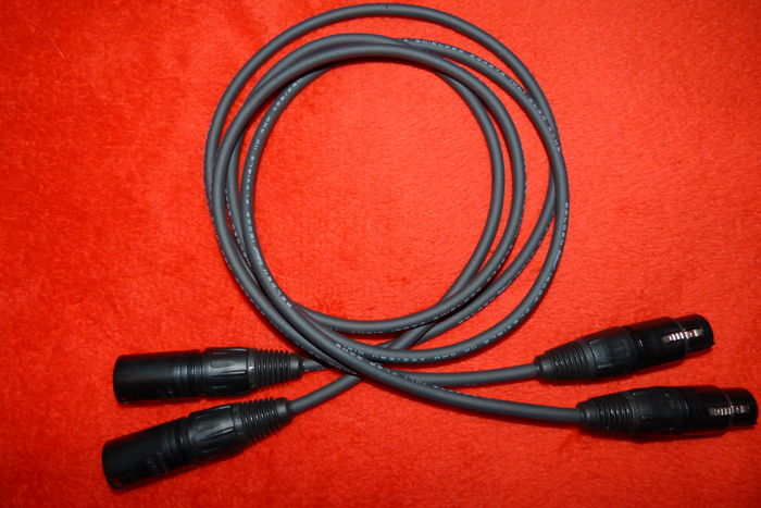 Blue Jeans XLR cable pair 3 ft stereo interconnects