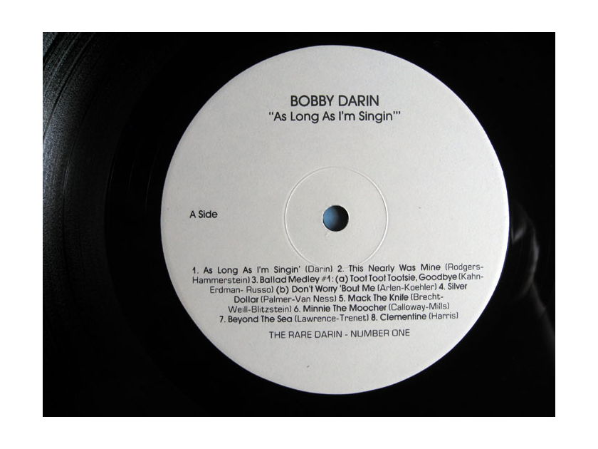 Bobby Darin - As Long As I'm Singin' / Rare 'n' Darin Number 1 - EDP Europadisk Pressing 1986 Rare 'N' Darin Productions