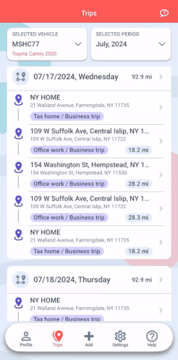 rearranging trips