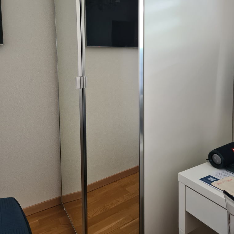 Two door wardrobe with mirror