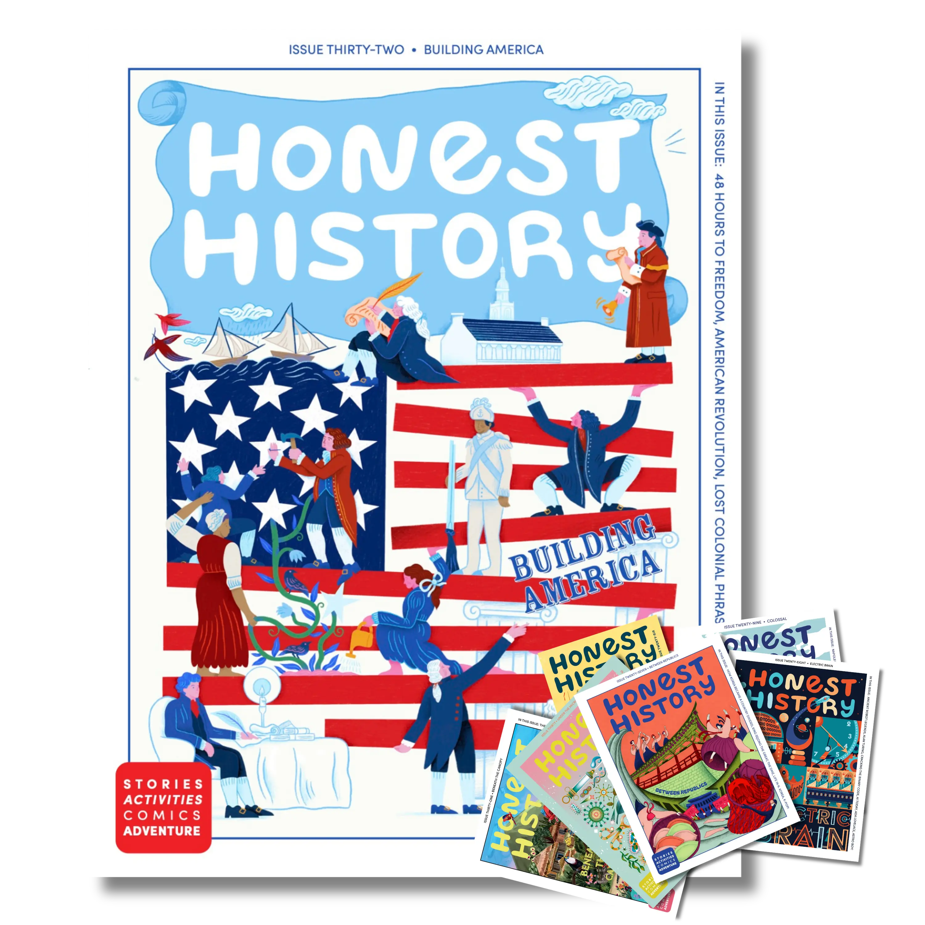 honest history magazine subscription featuring issue 32 featuring the history of america