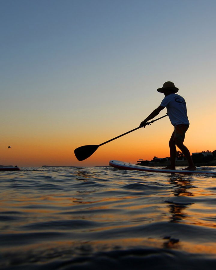 2h Sunset Boat Trip with Paddle Surf Lesson