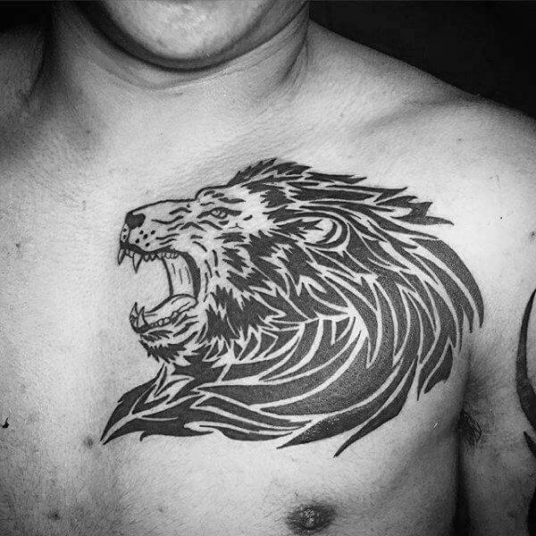 Tatouage Motif Lion