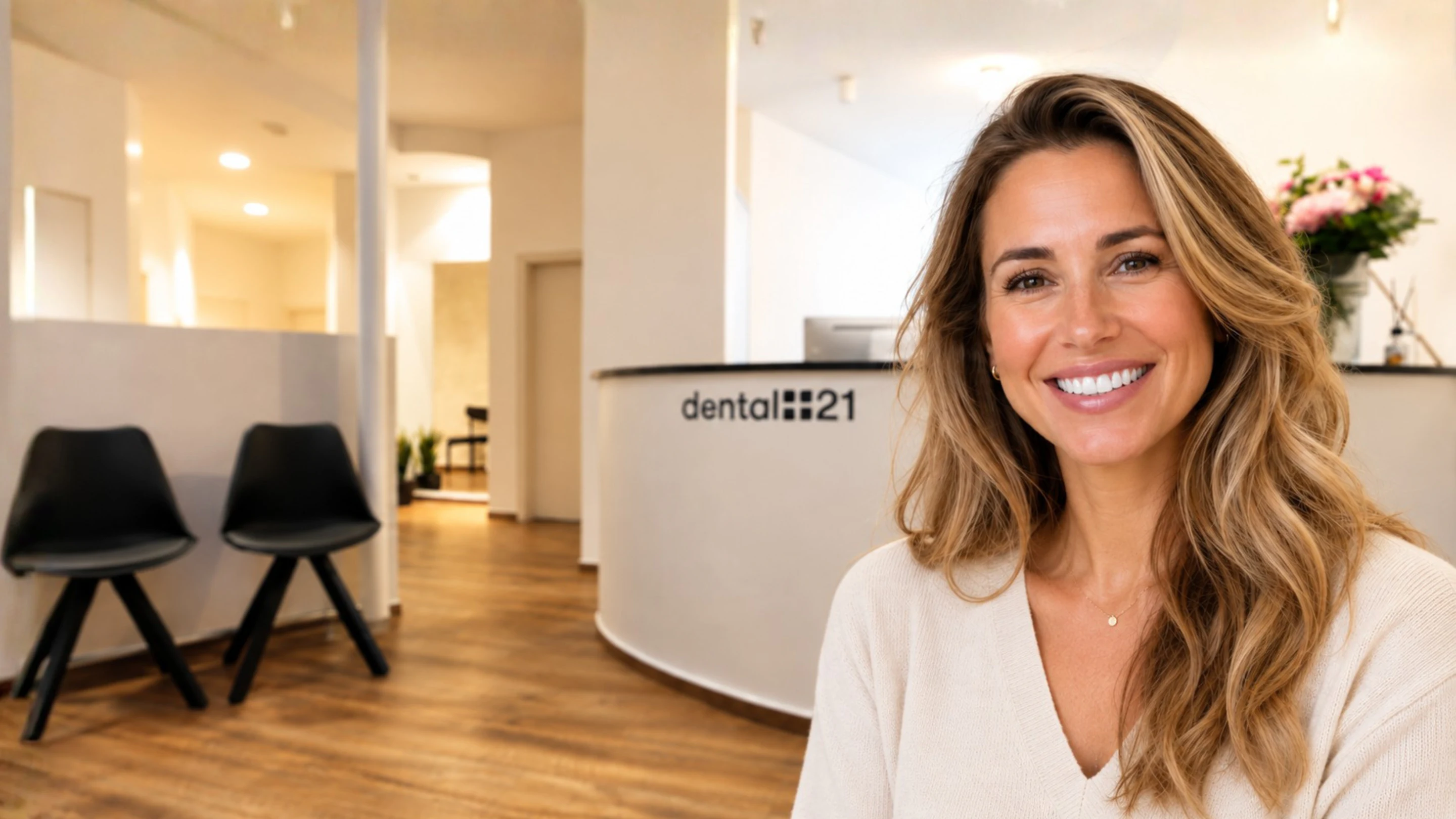 happy woman smiling