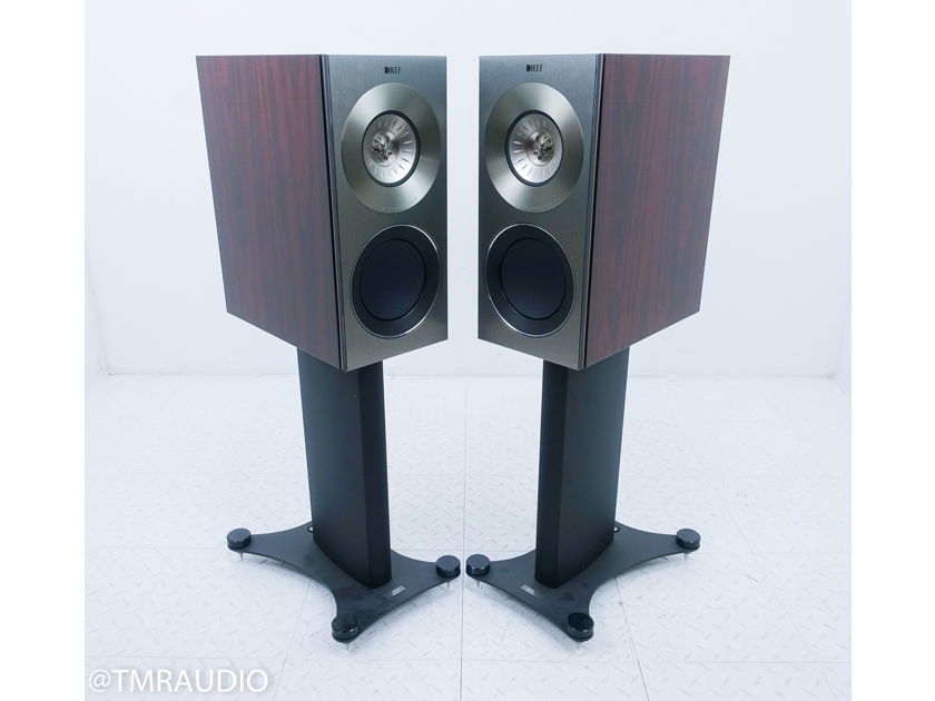 KEF Reference 1 Bookshelf Speakers Gloss Rosewood Pair w/ Stands (15531)