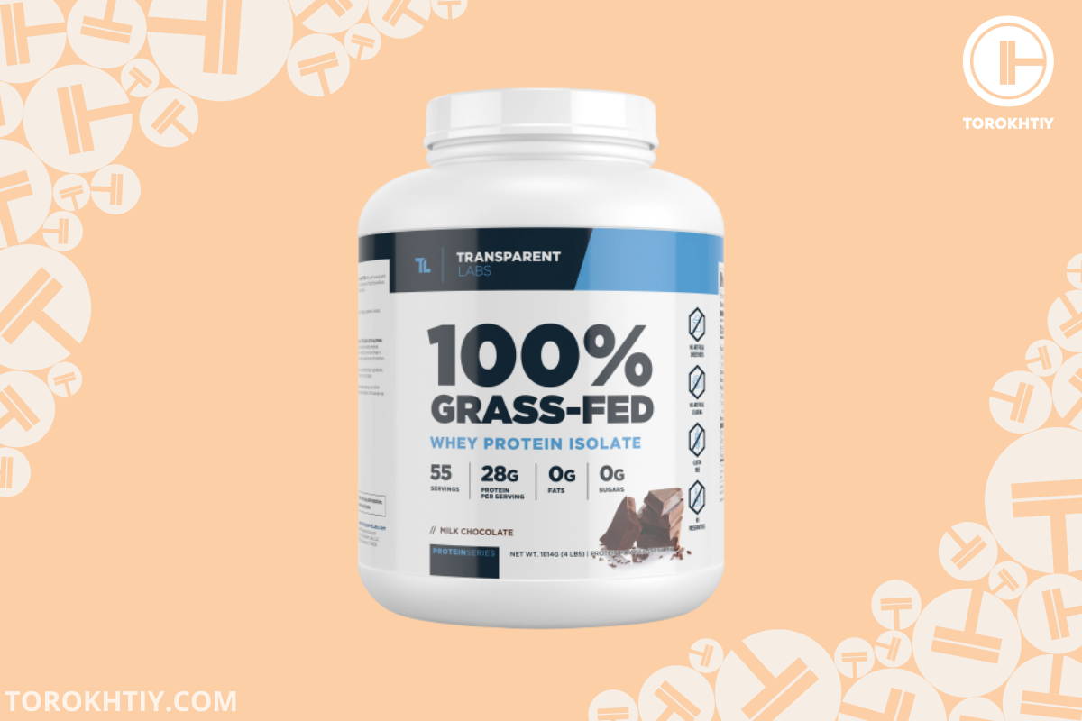 100% Grass-Fed Whey Protein Isolate Powder by Transparent Labs