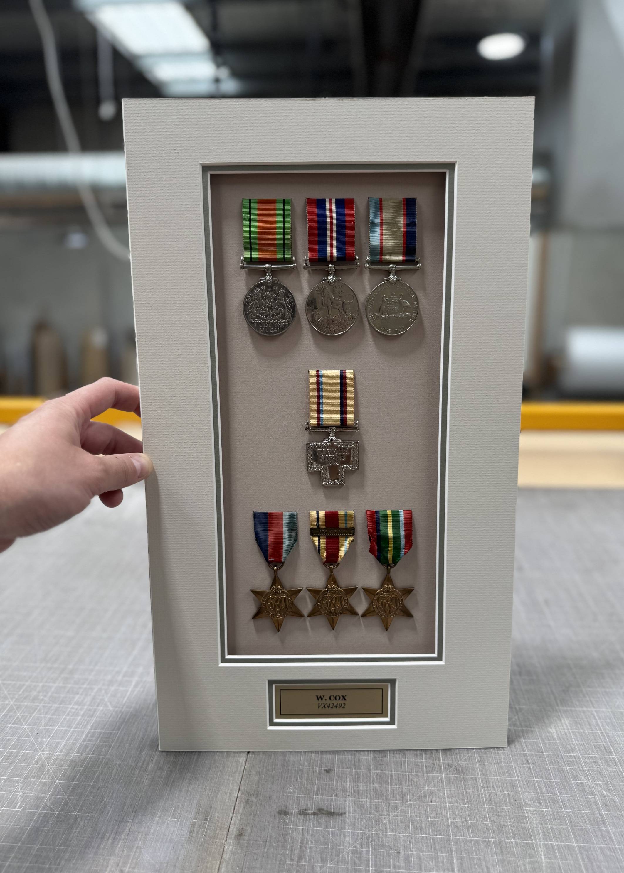 Framed War Medals by FRAMING TO A T
