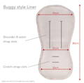 Infographic showing Buggy Style liner