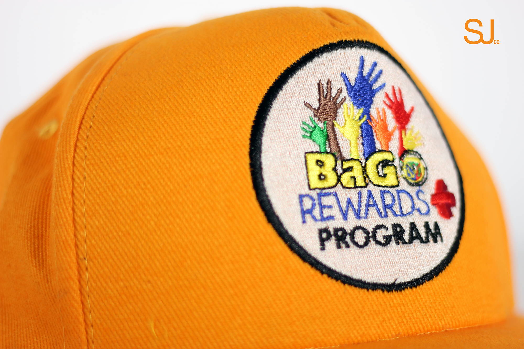Bago city client digital embroidery on yellow cap