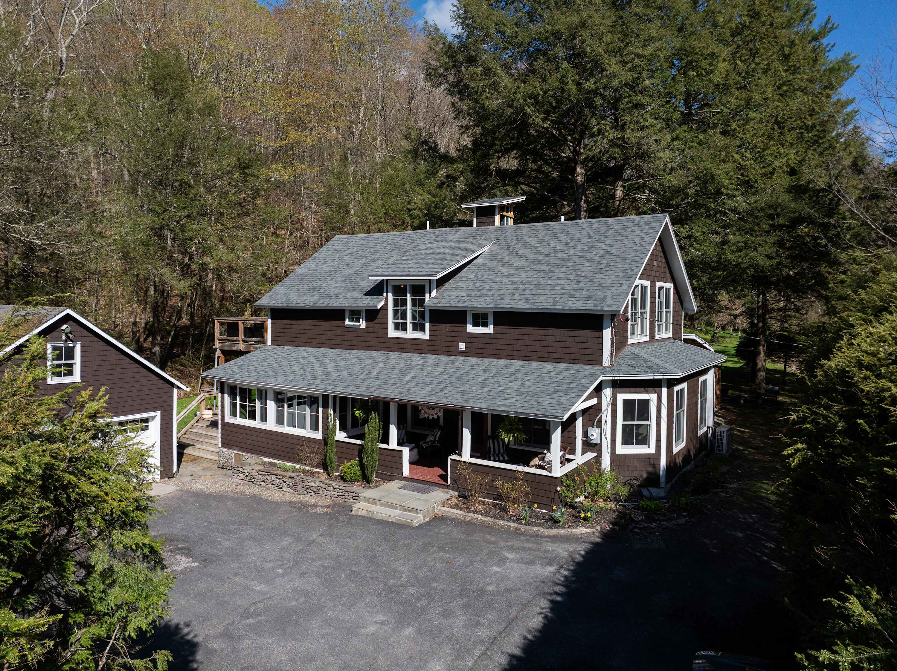 Deerfoot Inn in Summer, Creekside and Outdoors All Day